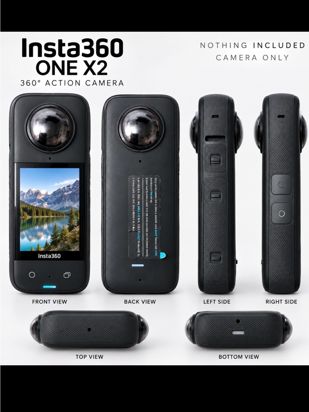 ONE X2 Black 360° Action Camera